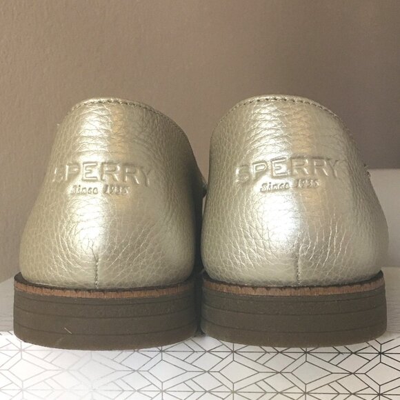 SPERRY Platinum Metallic Slip-On Topsiders · ﹏𓊝﹏☼⋆. - Picture 5 of 14